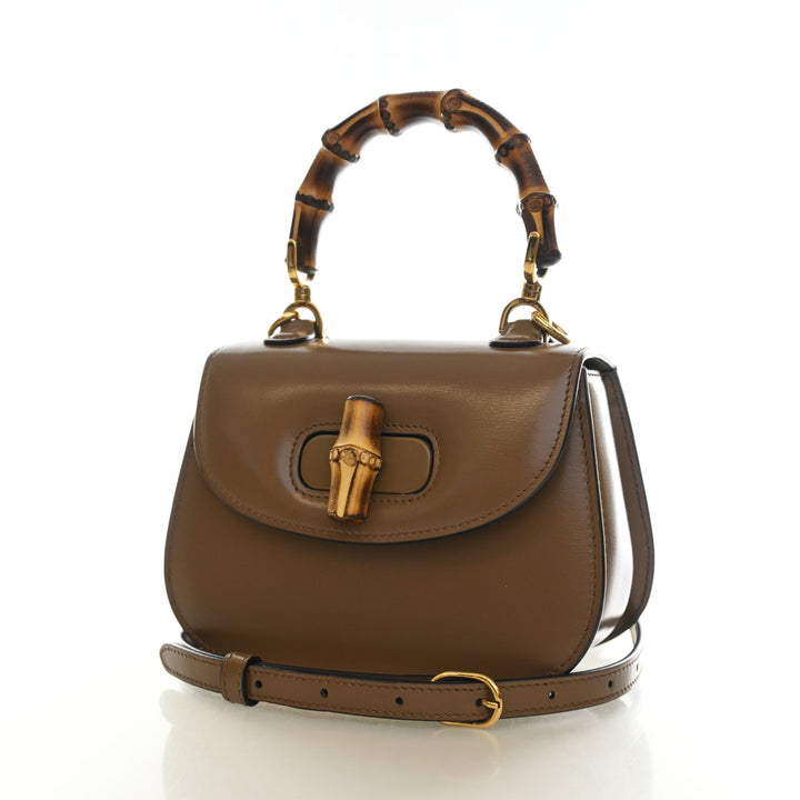 Gucci Mini Calfskin Bamboo 1947 Top Handle