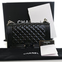 Chanel Medium Patent Boy Bag