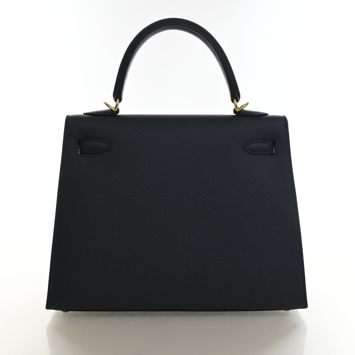 Pre-Owned Hermès Kelly 25 Bleu Indigo Epsom Leather Sellier, back view