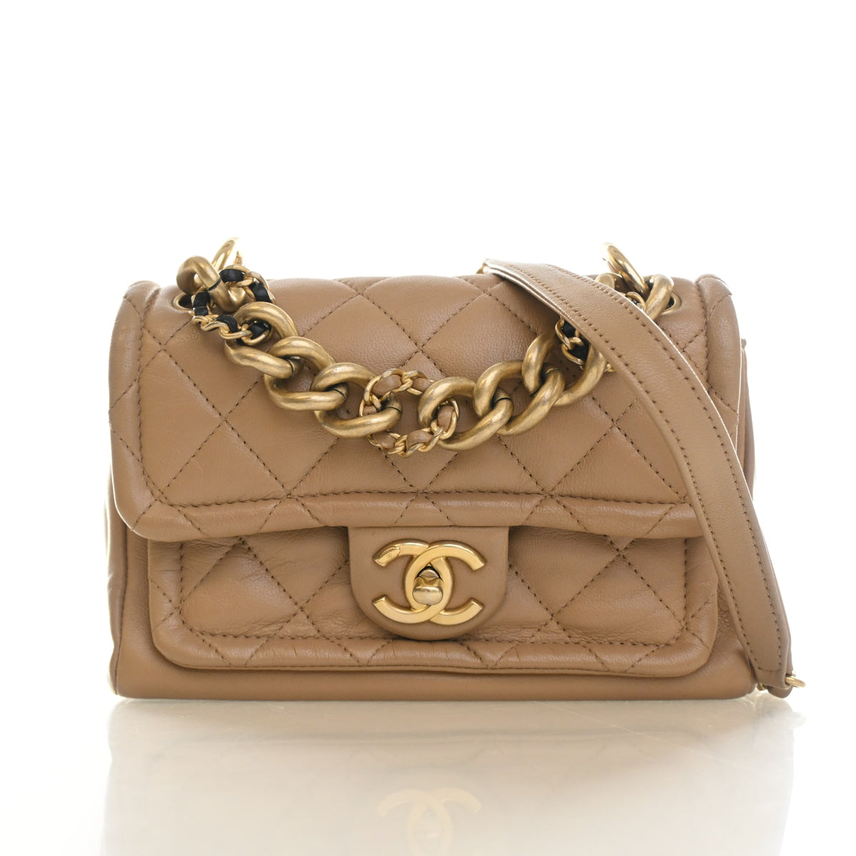 Chanel Mini Lambskin Chain Flap Bag, photo 1 of 15