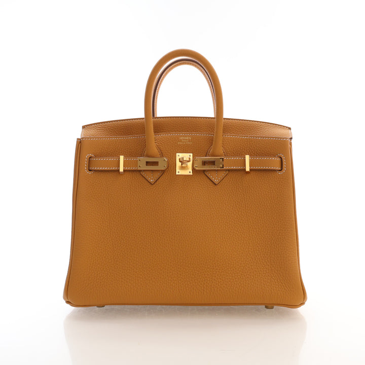 Hermes Naturel-Sabel Togo Birkin 25