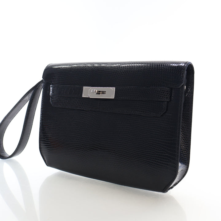 Hermes Noir Veranus Niloticus Lizard Kelly Depeches 25