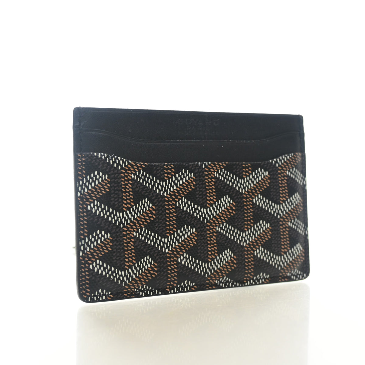 Pre-Owned Goyard Card Holder Goyardine St Sulpice, front view