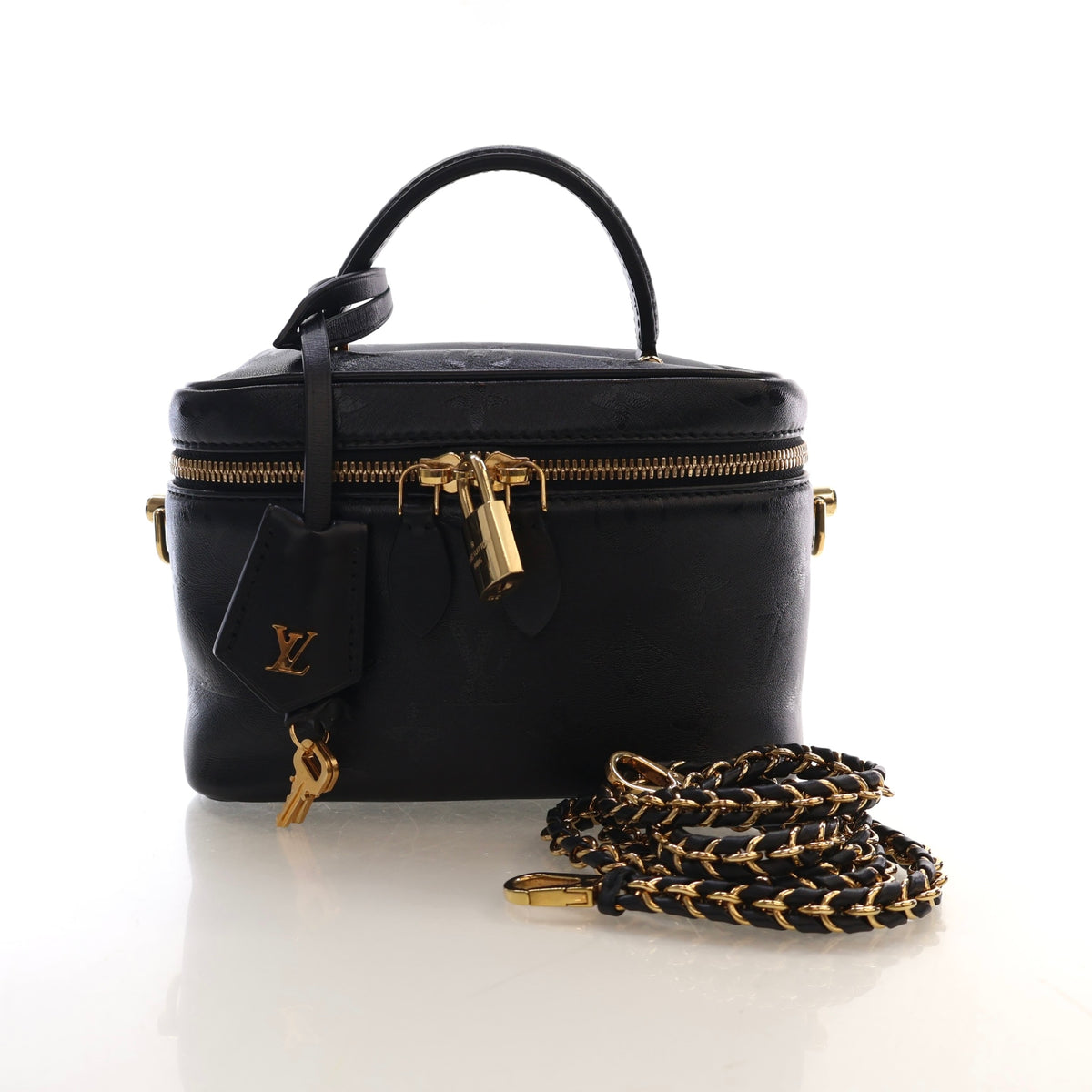 Pre-Owned Louis Vuitton Vanity PM Monogram Embossed Lambskin, front view, photo 14 of 14