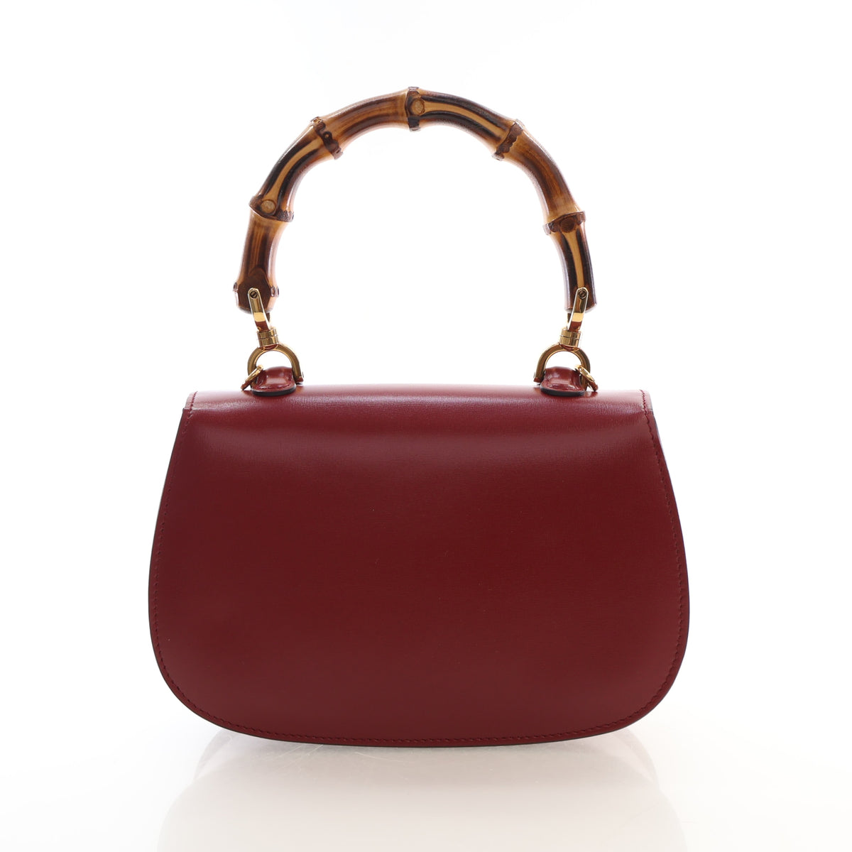 Pre-Owned Gucci Small Calfskin Bamboo 1947 Bag, front view