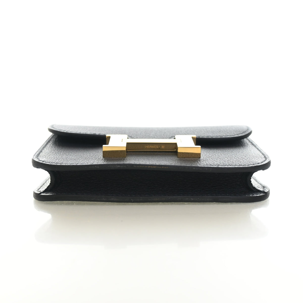 Hermes Bleu Indigo Evercolor Constance Slim Wallet, photo 9 of 12