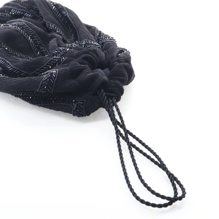 Pre-Owned Saint Laurent Chiffon Supple Pochon Bag, shown with dust bag and packaging