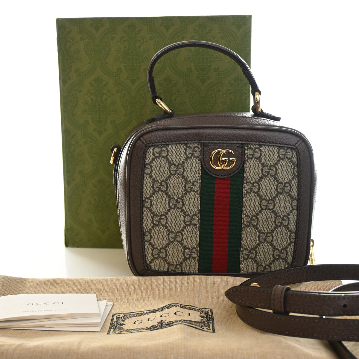 Gucci Mini GG Supreme Ophidia Top Handle, photo 13 of 13