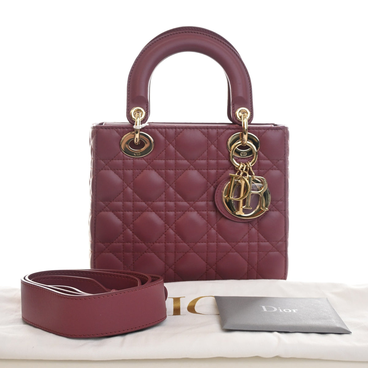 Pre-Owned Christian Dior Lady Dior Small Lambskin My Abcdior, front view, photo 15 of 15