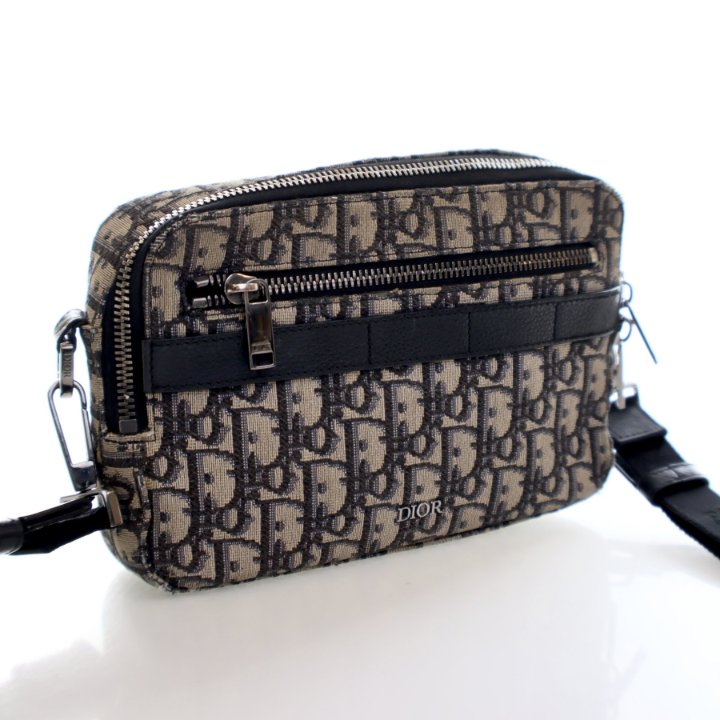 Christian Dior Oblique Safari Bag With Strap