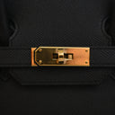 Hermes Noir Epsom Birkin 30