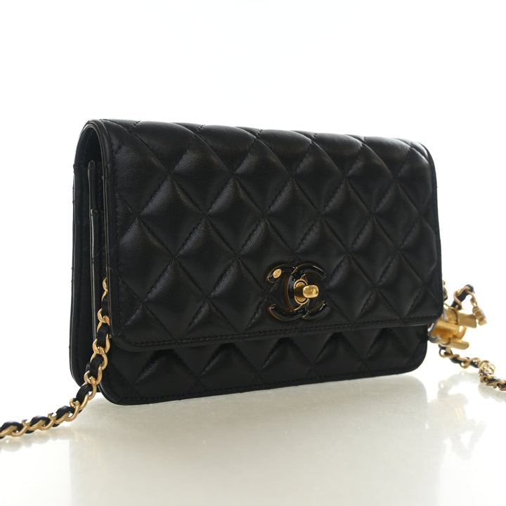 Chanel Lambskin CC Pearl Crush Wallet On Chain (WOC)