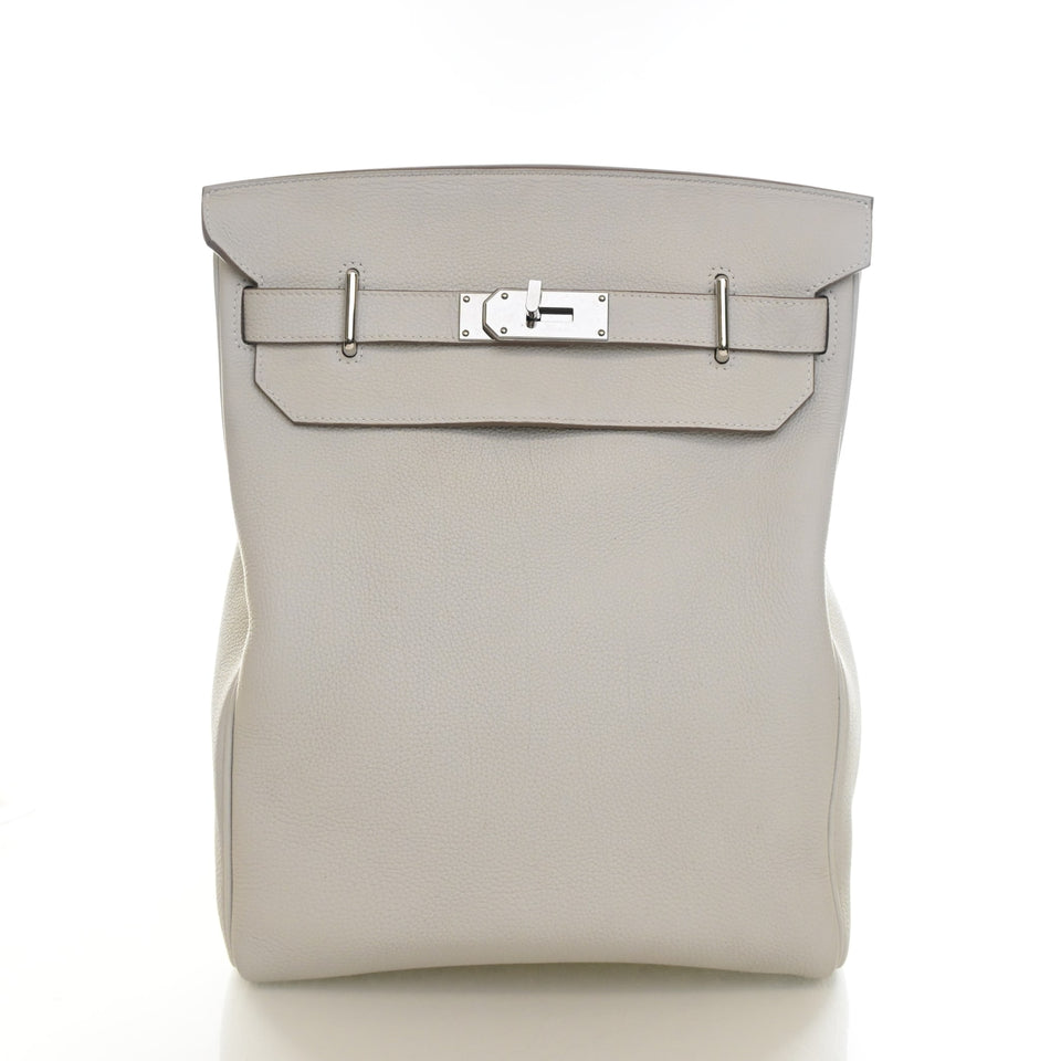 Hermes Gris Pale Togo Hac A Dos GM