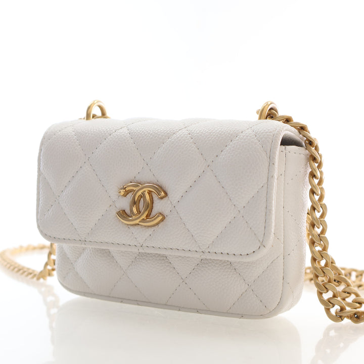 Chanel Micro Caviar Sweetheart Crush Flap Bag