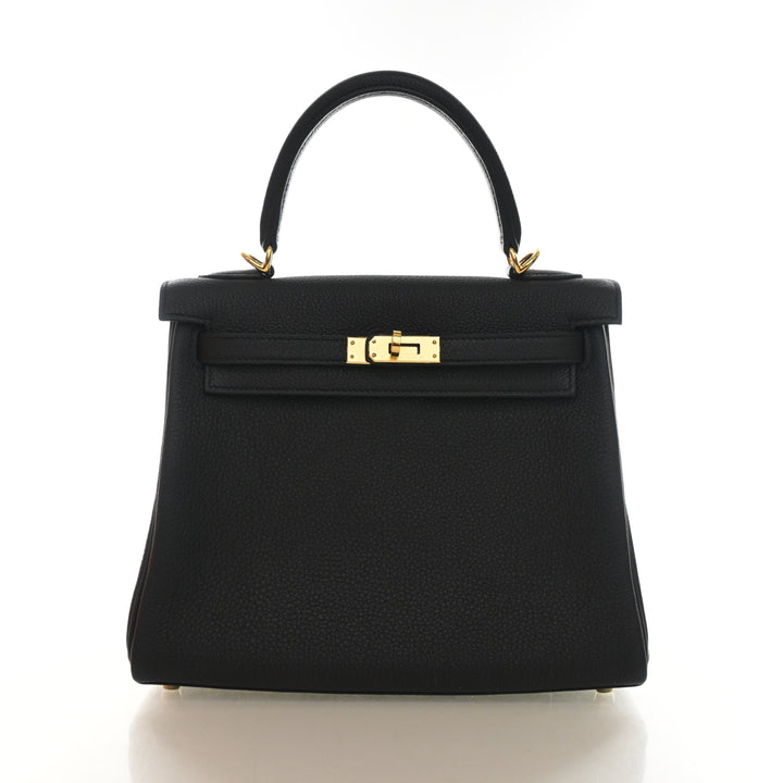 Hermes Noir Togo Kelly 25