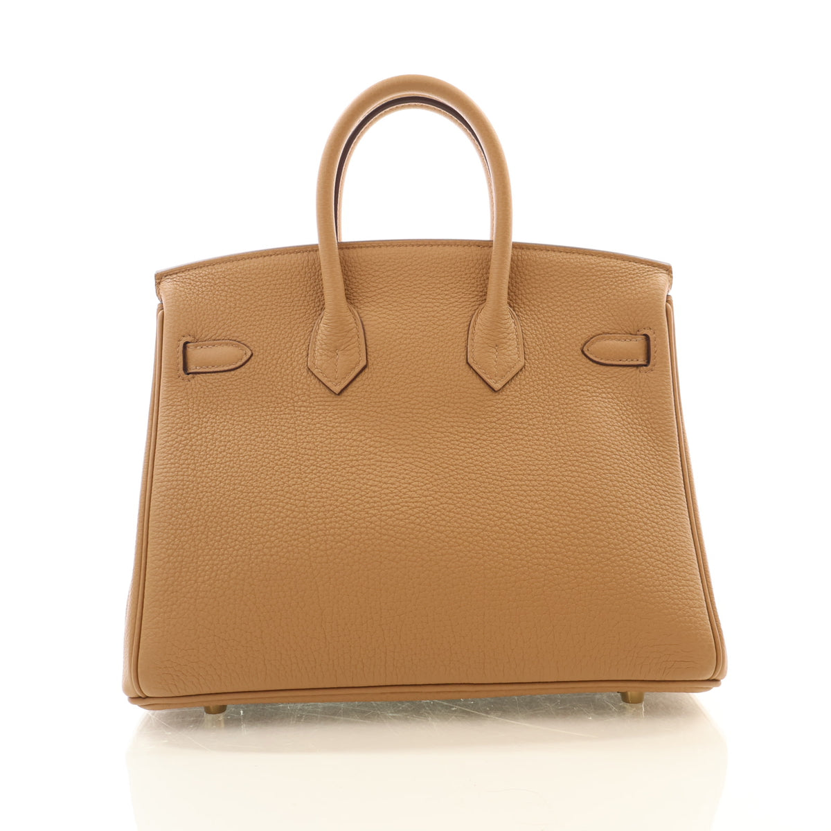 Pre-Owned Hermès Birkin 25 Biscuit Togo Leather, front view, photo 13 of 17