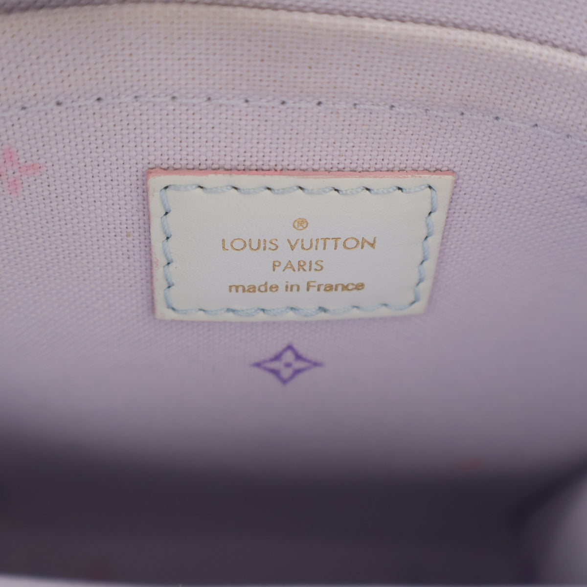 Pre-Owned Louis Vuitton Sac Plat Monogram Petit, interior label and date code