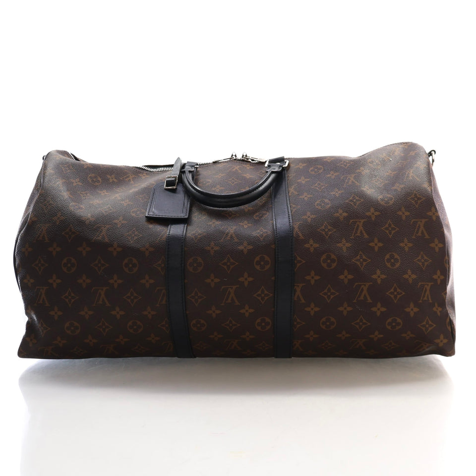 Louis Vuitton Monogram Macassar Keepall Bandouliere 55