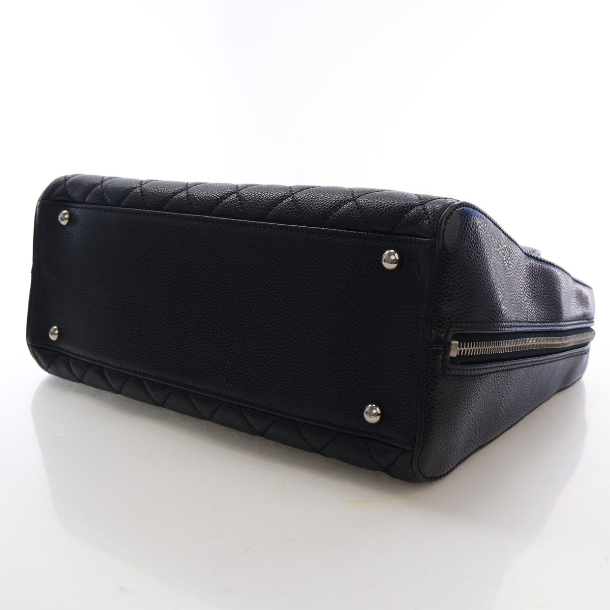 Chanel Vintage Caviar Surpique Bowler Bag, photo 7 of 16