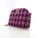 Chanel Purple Tweed Houndst...