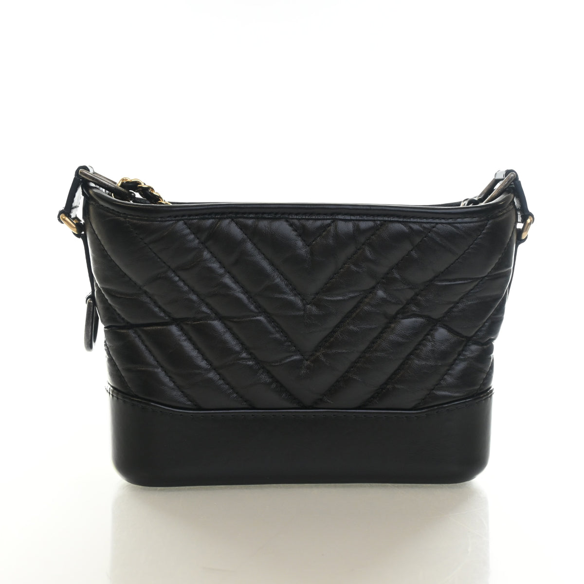 Pre-Owned Chanel Hobo Small Crumpled Calfskin Gabrielle, front view, photo 11 of 14