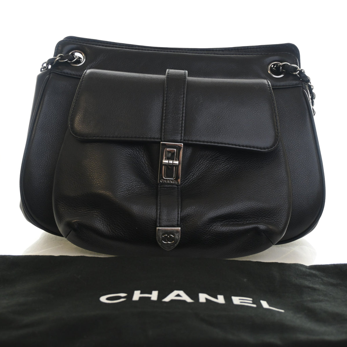 Chanel Vintage Calfskin Mademoiselle Lock Shoulder Bag, photo 15 of 15