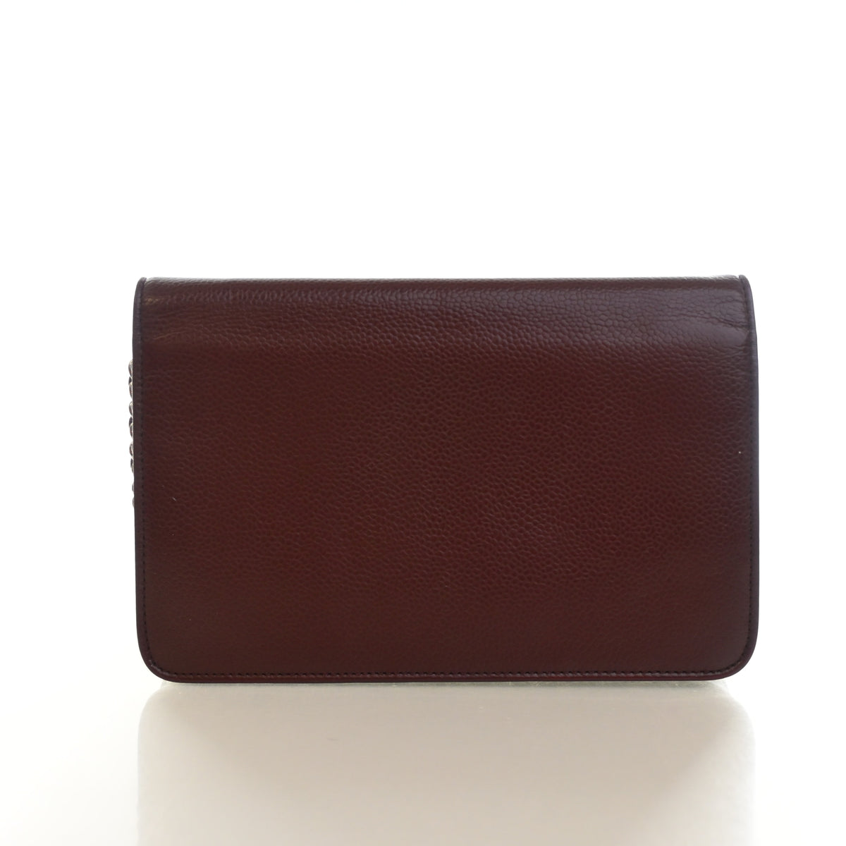 Pre-Owned Chanel Wallet On Chain 23 Caviar Leather Timeless CC WOC, back view