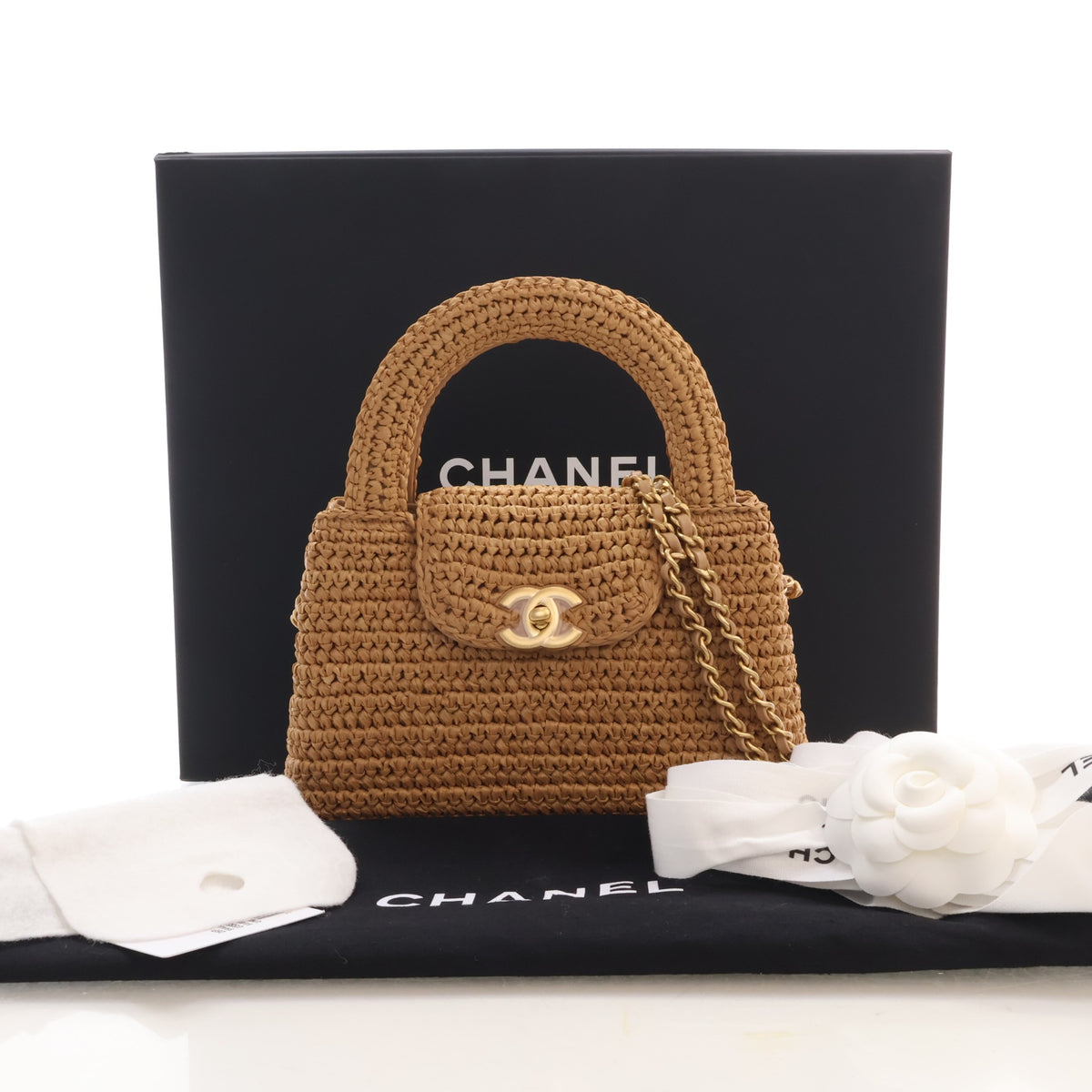 Chanel Nano Raffia Kelly Shopper, photo 16 of 16