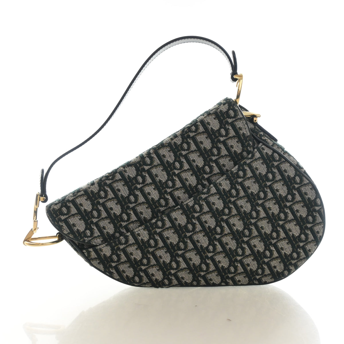 Pre-Owned Christian Dior Saddle Bag Medium Oblique, three-quarter view, photo 10 of 13