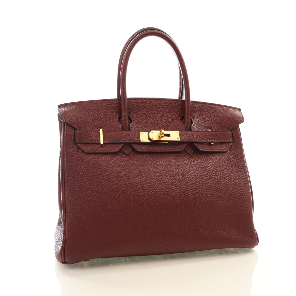 Hermes Vintage Bordeaux Clemence Birkin 30, photo 2 of 15