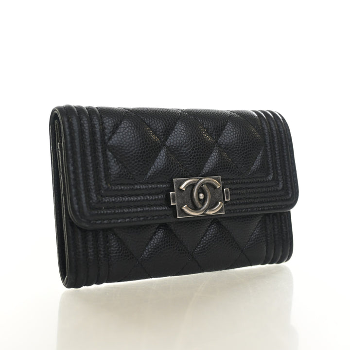 Chanel Caviar Boy Card Holder