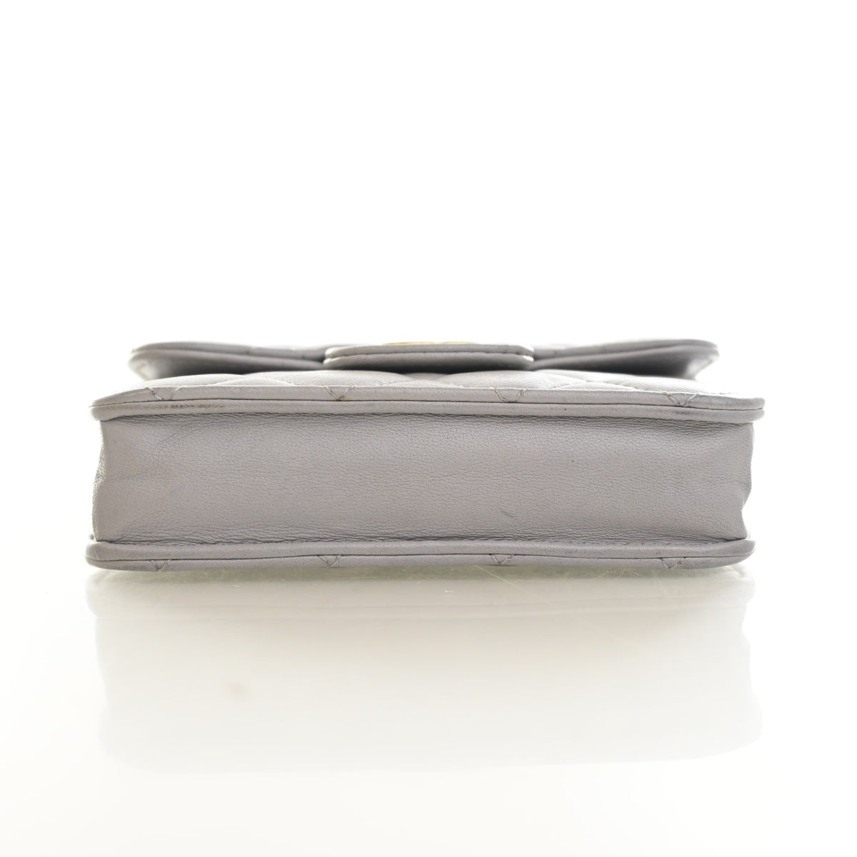 Pre-Owned Chanel Top Handle Mini Lambskin Flap Bag, side profile, photo 9 of 19