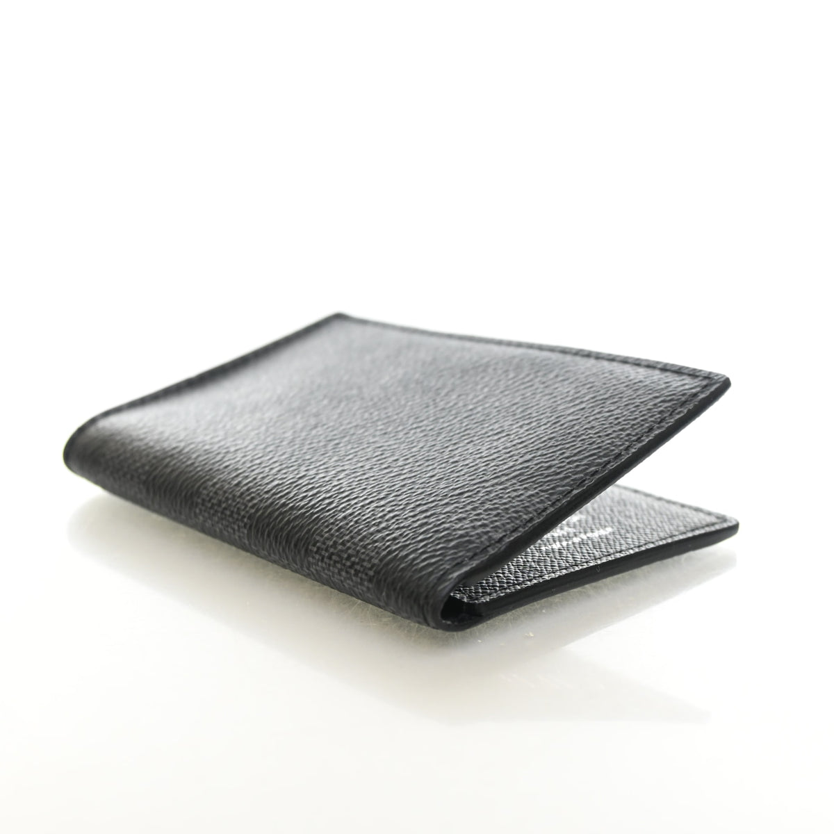 Pre-Owned Louis Vuitton Damier Graphite Pocket Organizer, side profile