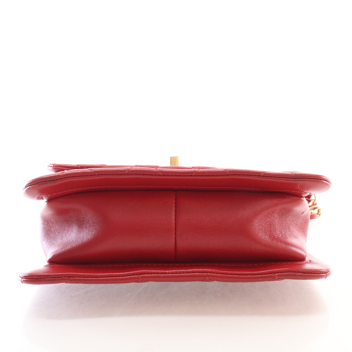 Pre-Owned Chanel Flap Bag Small Lambskin CC Twist Your Buttons, base and feet view