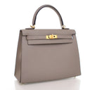 Hermes Gris Asphalt Epsom K...
