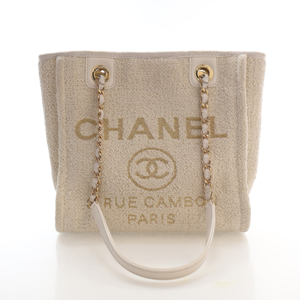 Chanel Small Mixed Fibers North South Deauville Tote