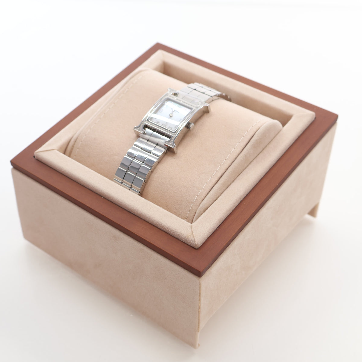 Hermes Small Steel Heure H Watch, photo 3 of 10
