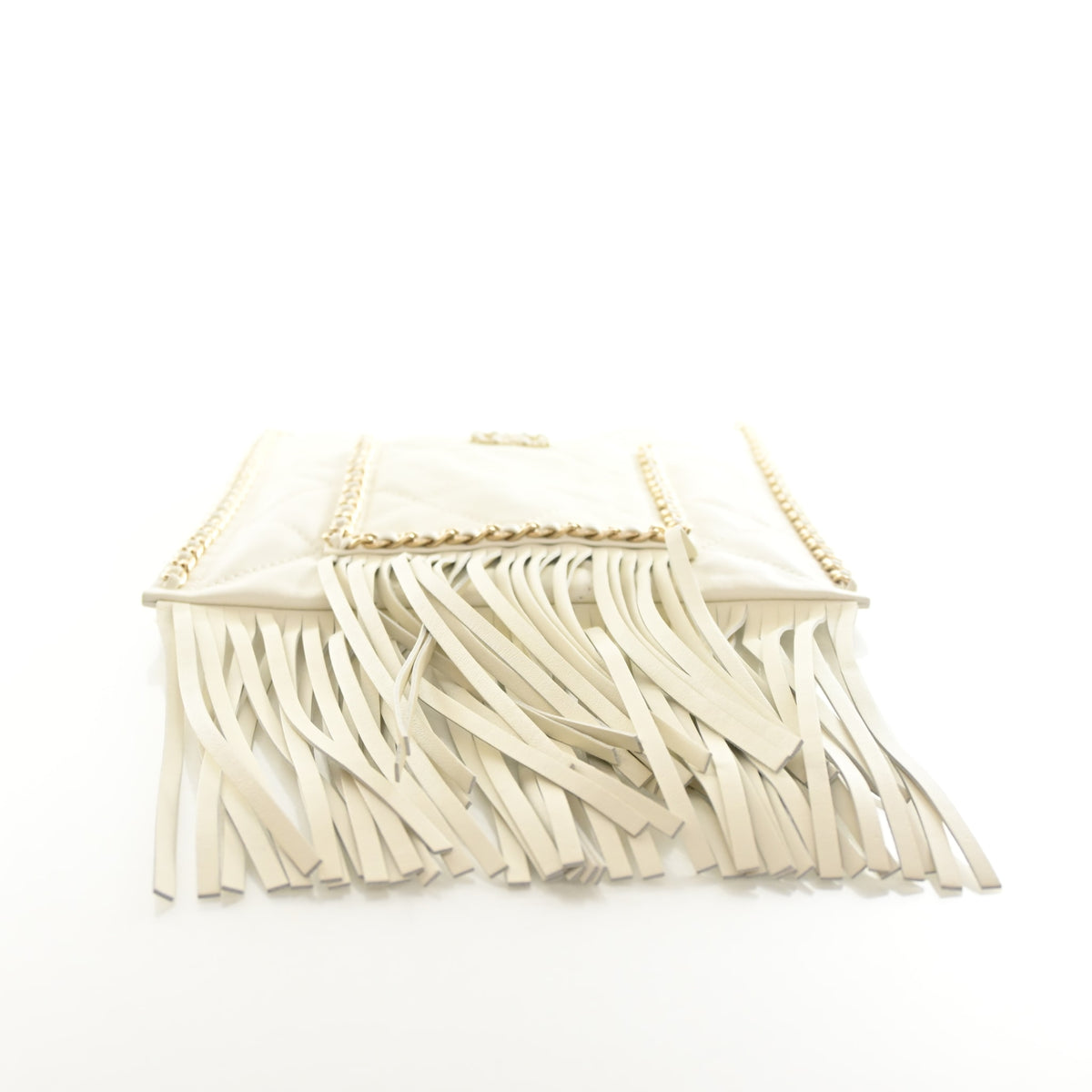 Chanel Lambskin Fringe Flat Shopping Bag, photo 9 of 13