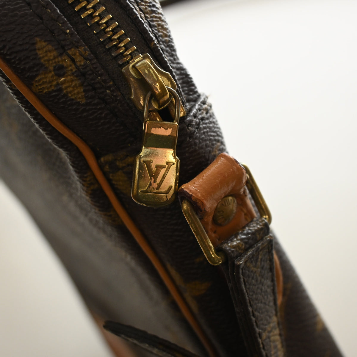 Vintage Louis Vuitton Monogram Danube Bag, gold hardware