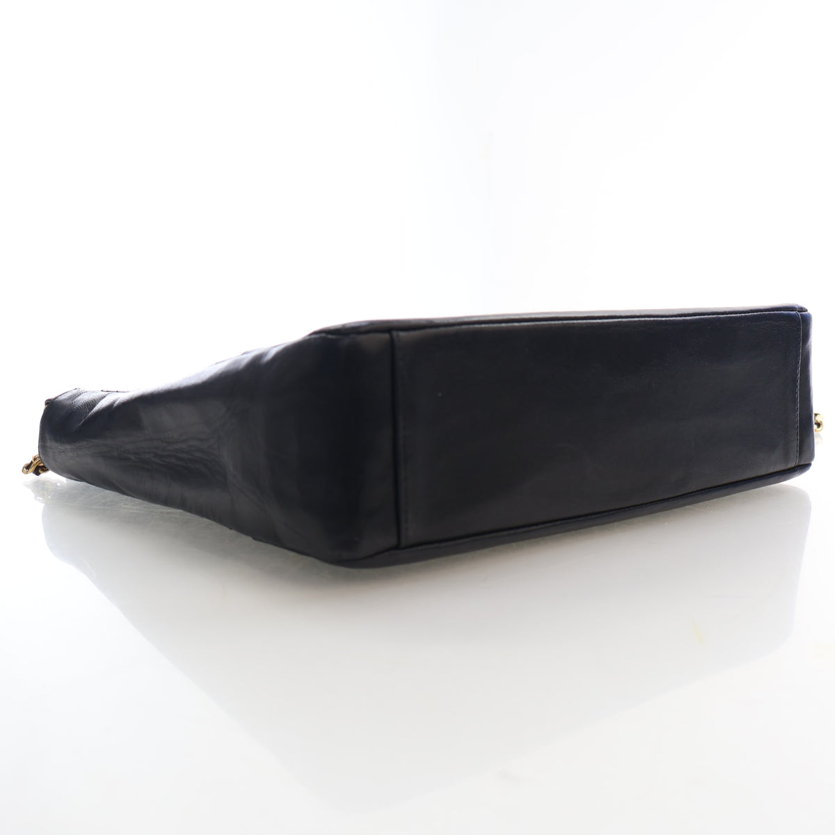 Vintage Chanel Tote Bag Small Lambskin, base and feet view