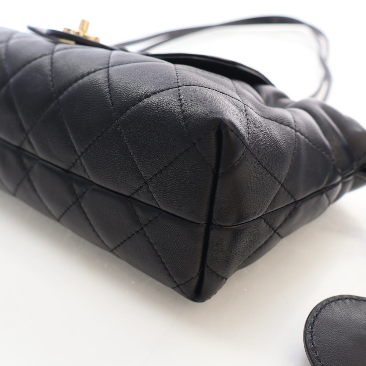 Chanel Lambskin Drawstring Clutch With Strap, photo 8 of 16