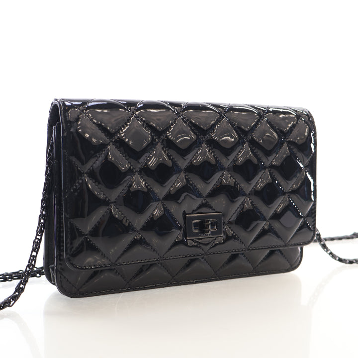 Chanel Patent Reissue 2.55 Wallet On Chain (WOC)