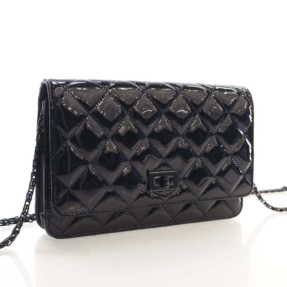 Chanel Patent Reissue 2.55 Wallet On Chain (WOC)