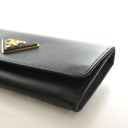 Prada Saffiano Long Flap Wa...