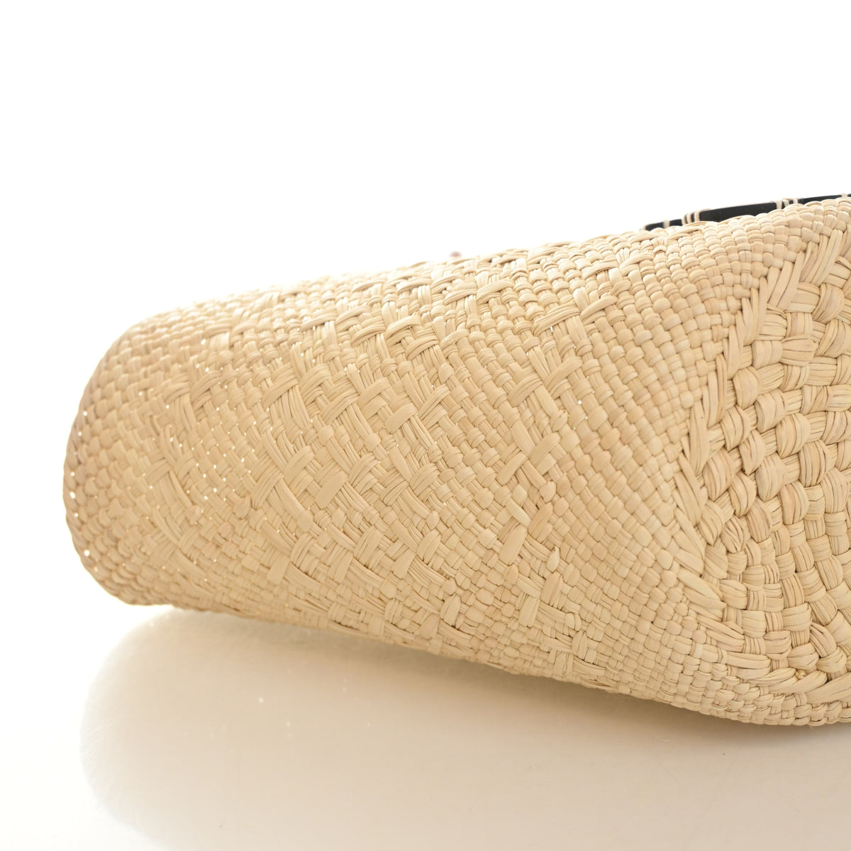 Pre-Owned Loewe Anagram Mini Raffia Basket Bag, base view