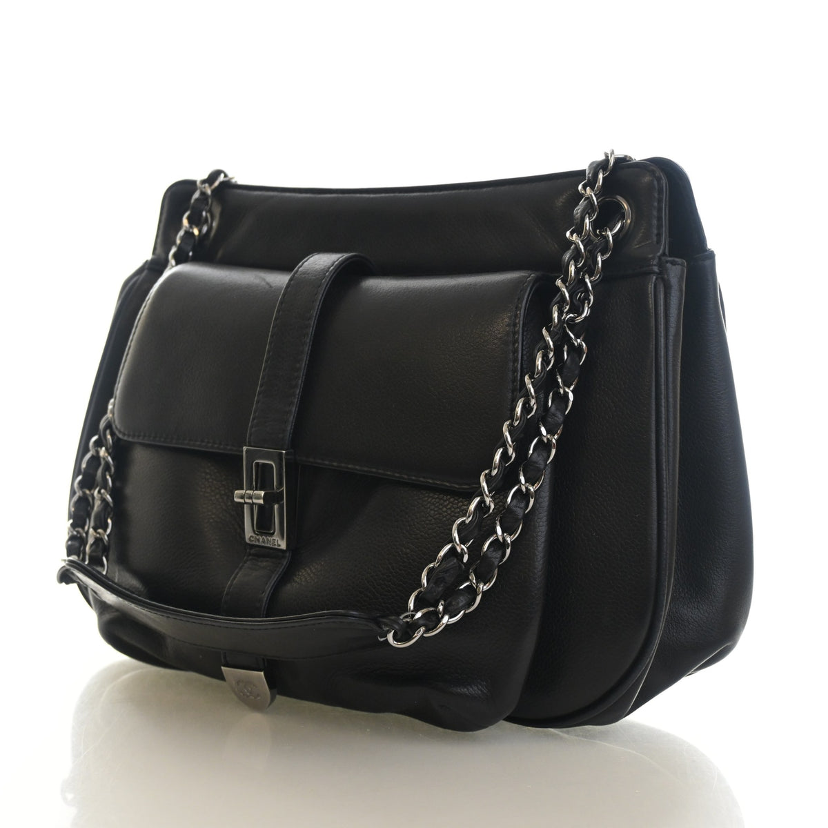 Chanel Vintage Calfskin Mademoiselle Lock Shoulder Bag, photo 3 of 15
