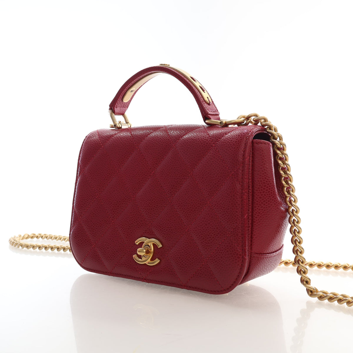 Chanel Mini Caviar Top Handle Flap Bag, photo 3 of 16