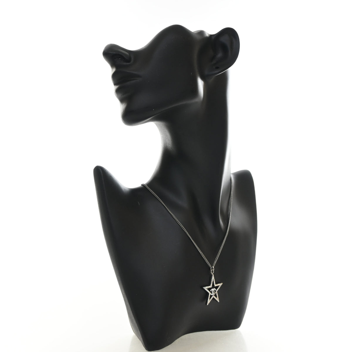 Chanel Crystal CC Star Pendant Necklace, photo 3 of 9