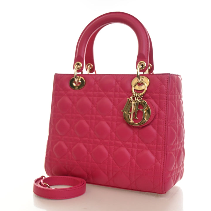 Christian Dior Medium Lambskin Lady Dior