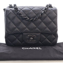 Chanel Lambskin So Black Mi...